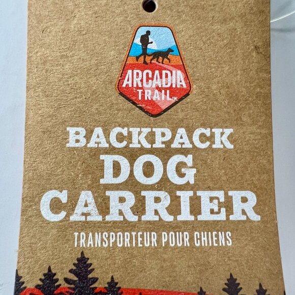 NWT Arcadia Trail Dog Soft Carrier Backpack - Reflective‎ Black/White - Picture 7 of 11